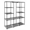 Szafa tekstylna GOCKOWIAK Mira Maxi (175 x 135 x 45 cm) Antracyt Materiał Metal