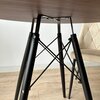 Stolik kawowy EHOKERY Paris Black DTW 80 cm Jesion Kółka Nie
