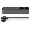 Listwa HAMA Schuko 3GN (1.4m) Czarno-szary Długość [m] 1.4