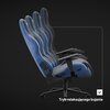 Fotel DIABLO CHAIRS X-One 2.0 Normal Size Czarno-niebieski Zagłówek Tak