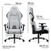 Fotel DIABLO CHAIRS X-One 2.0 Prime Szary Regulacja podłokietników Góra - dół