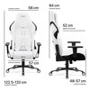 Fotel DIABLO CHAIRS X-One 2.0 Prime Biało-czarny Podświetlenie RGB Nie