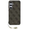 Etui GUESS 4G Charms Collection do Samsung Galaxy S24 FE Brązowy