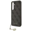 Etui GUESS 4G Charms Collection do Samsung Galaxy S24 FE Brązowy Dominujący kolor Brązowy