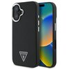 Etui GUESS Grained Triangle MagSafe do Apple iPhone 16 Plus Czarny