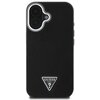 Etui GUESS Grained Triangle MagSafe do Apple iPhone 16 Plus Czarny Model telefonu iPhone 16 Plus