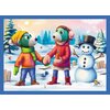 Puzzle TREFL U Treflików pada śnieg 4w1 34657 (71 elementów) Tematyka Bajki