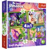 Puzzle TREFL Świat Smoka Diplodoka 4w1 34663 (207 elementów)