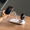 Ładowarka indukcyjna RINGKE 3in1 QI2 Magnetic Magsafe Wireless Biały Dedykowany model Apple Watch