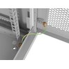 Szafa RACK LANBERG 19" 9U WF01-6409-23S 600 x 450 mm, Wisząca Szary Otwierane panele boczne Tak