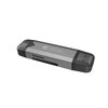 Czytnik kart pamięci NATEC Scarab 3 USB-A/USB-C/SD/MICRO SD/USB Szary Szerokość [mm] 20