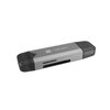 Czytnik kart pamięci NATEC Scarab 3 USB-A/USB-C/SD/MICRO SD/USB Szary Wysokość [mm] 74