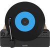 Gramofon pionowy BLAUPUNKT VT100 Czarny,Automatyczny,Napęd paskowy,BT,Wbudowane głośniki,Prędkość odtw.33 1/3,45 obr./min Prędkość obrotowa [RPM] 33 1/3