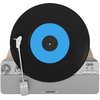 Gramofon pionowy BLAUPUNKT VT100 Srebrny,Automatyczny,Napęd paskowy,BT,Wbudowane głośniki,Prędkość odtw.33 1/3,45 obr./min Prędkość obrotowa [RPM] 33 1/3