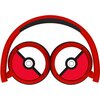 Słuchawki nauszne OTL Pokemon Poke Ball Czerwono-czarny Pasmo przenoszenia max. [Hz] 20000