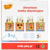 Zabawka edukacyjna SMILY PLAY Drewniana kostka aktywizująca 5w1 SPW84950 Funkcje rozwojowe Poznawcza