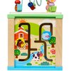 Zabawka edukacyjna SMILY PLAY Drewniana kostka aktywizująca 5w1 SPW84950 Funkcje rozwojowe Motoryka
