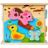 Zabawka edukacyjna SMILY PLAY Kostka Farma Sorter SPW84948 Efekt dźwiękowy Nie