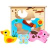 Zabawka edukacyjna SMILY PLAY Kostka Farma Sorter SPW84948 Materiał Drewno