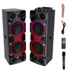 Power Audio MANTA MINOS PRO, 800W, Bluetooth, Mikrofon bezprzewodowy w zestawie, Tryb X-BASS, Wejście mikrofonowe NFC Nie