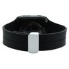 Pasek LUNA A00283 do Apple Watch 3/4/5/6/7/8/9/SE (38/40/41 mm) Czarny Materiał Silikon