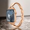 Pasek LUNA A00282 do Apple Watch 3/4/5/6/7/8/9/SE (38/40/41 mm) Złoty Kolor Złoty