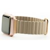Pasek LUNA A00294 do Apple Watch 3/4/5/6/7/8/9/SE (38/40/41mm) Khaki/Złoty Kolor Khaki