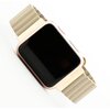 Pasek LUNA A00294 do Apple Watch 3/4/5/6/7/8/9/SE (38/40/41mm) Khaki/Złoty Do koperty 38/40/41 mm