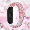 Pasek LUNA X00017 do Xiaomi Band 8 Różowo-biały Materiał Nylon