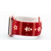 Pasek LUNA A00298 do Apple Watch 3/4/5/6/7/8/SE (38/40/41mm) Czerwony Materiał Silikon