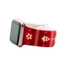 Pasek LUNA A00300 do Apple Watch 3/4/5/6/7/8/SE (38/40/41mm) Czerwono-biały Kolor Czerwono-biały