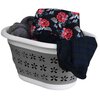 Kosz na pranie GOCKOWIAK Oval Compact 25 l Biało-szary Gwarancja 24 miesiące
