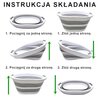 Kosz na pranie GOCKOWIAK Oval Compact 25 l Biało-szary Pokrywa Nie
