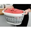 Kosz na pranie GOCKOWIAK Oval Compact 25 l Biało-szary Szerokość [cm] 37