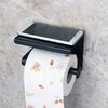 Uchwyt na papier toaletowy GOCKOWIAK Belik Czarny Głębokość [cm] 10.2
