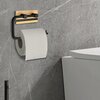 Uchwyt na papier toaletowy GOCKOWIAK Demak Loft Czarny Materiał Drewno