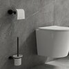 Uchwyt na papier toaletowy GOCKOWIAK Demak Loft Czarny Materiał Stal nierdzewna