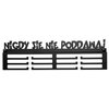 Wieszak na medale GOCKOWIAK Nigdy się nie poddawaj Kolor Czarny