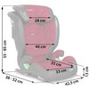 Fotelik samochodowy NUKIDO Louis (15-36 kg) Czarno-czerwony Norma ECE R129 i-Size