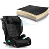 Fotelik samochodowy NUKIDO Louis Soft i-Size 100-150 cm (15-36 kg) Czarno-szary Isofix Tak