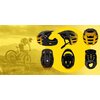 Kask XRIDER XR00FH01 Czarno-żółty Full Face MTB z odkręcaną szczęką (rozmiar L) Materiał wewnętrzny EPS