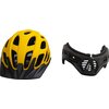 Kask XRIDER XR00KFH01 Czarno-żółty Full Face z odpinaną szczęką (rozmiar S) Typ Dla młodzieży