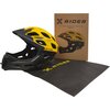 Kask XRIDER XR00KFH01 Czarno-żółty Full Face z odpinaną szczęką (rozmiar S) Rozmiar S