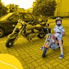 Kask XRIDER XR00KFH01 Czarno-żółty Full Face z odpinaną szczęką (rozmiar S) Dodatki Brak