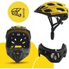 Kask XRIDER XR00KFH01 Czarno-żółty Full Face z odpinaną szczęką (rozmiar S) Homologacja EN 1078:2012+A1:2012