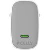 Ładowarka sieciowa CELLY GaN 65W Biały + Kabel USB-C Grubość [mm] 50
