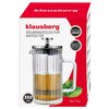 Zaparzacz KLAUSBERG KB-7756 Przeźroczysto-srebrny (350 ml) Wykonanie Szkło borokrzemowe