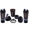 Shaker PURE2IMPROVE 7095732 Czarno-szary (500 ml) Miarka Tak