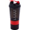 Shaker PURE2IMPROVE 7095725 Czarno-czerwony (500 ml) Możliwość mycia w zmywarce Tak