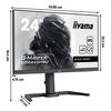 Monitor IIYAMA G-Master GB2445HSU-B2 23.8" 1920x1080px IPS 100Hz 1 ms [MPRT] Częstotliwość odświeżania obrazu [Hz] 100